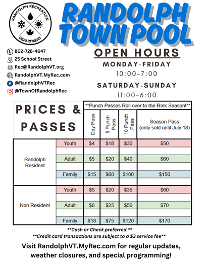 Pool Passes